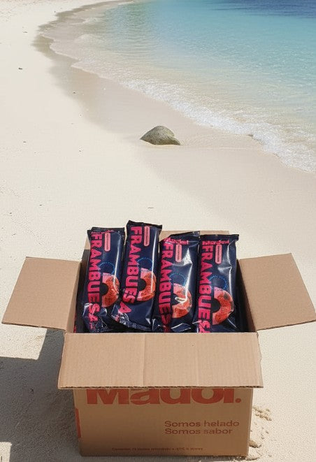 Paleta de Frambuesa Agua (48 paletas) Sin sellos