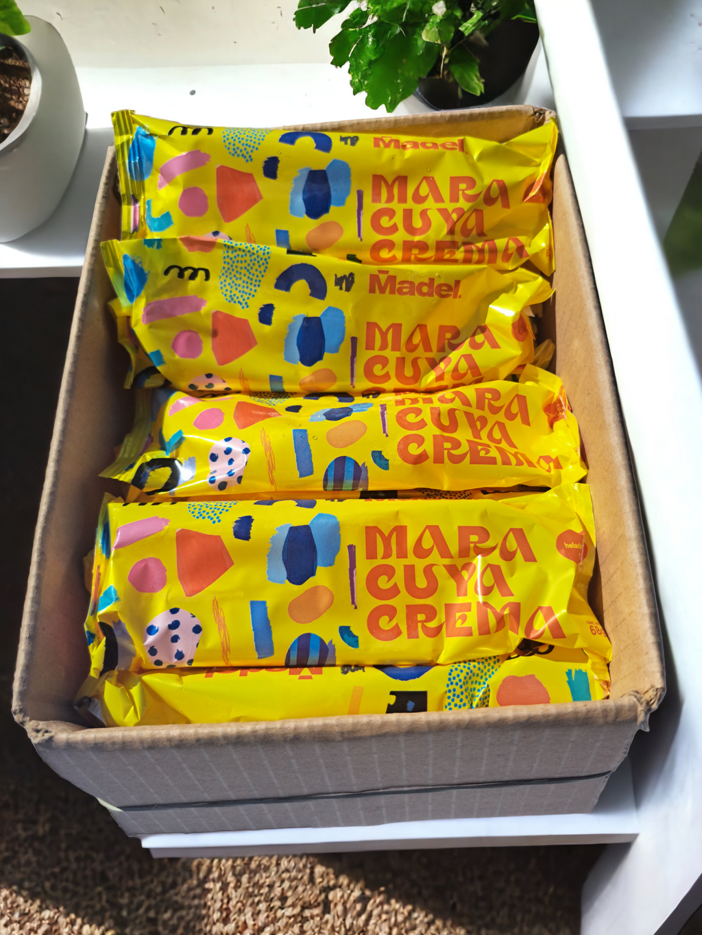 Cajas de Paletas de Maracuyá Crema (48 paletas)