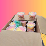 Vaso de helado cremoso: Frutilla vainilla "SIN SELLOS" (36 vasitos)