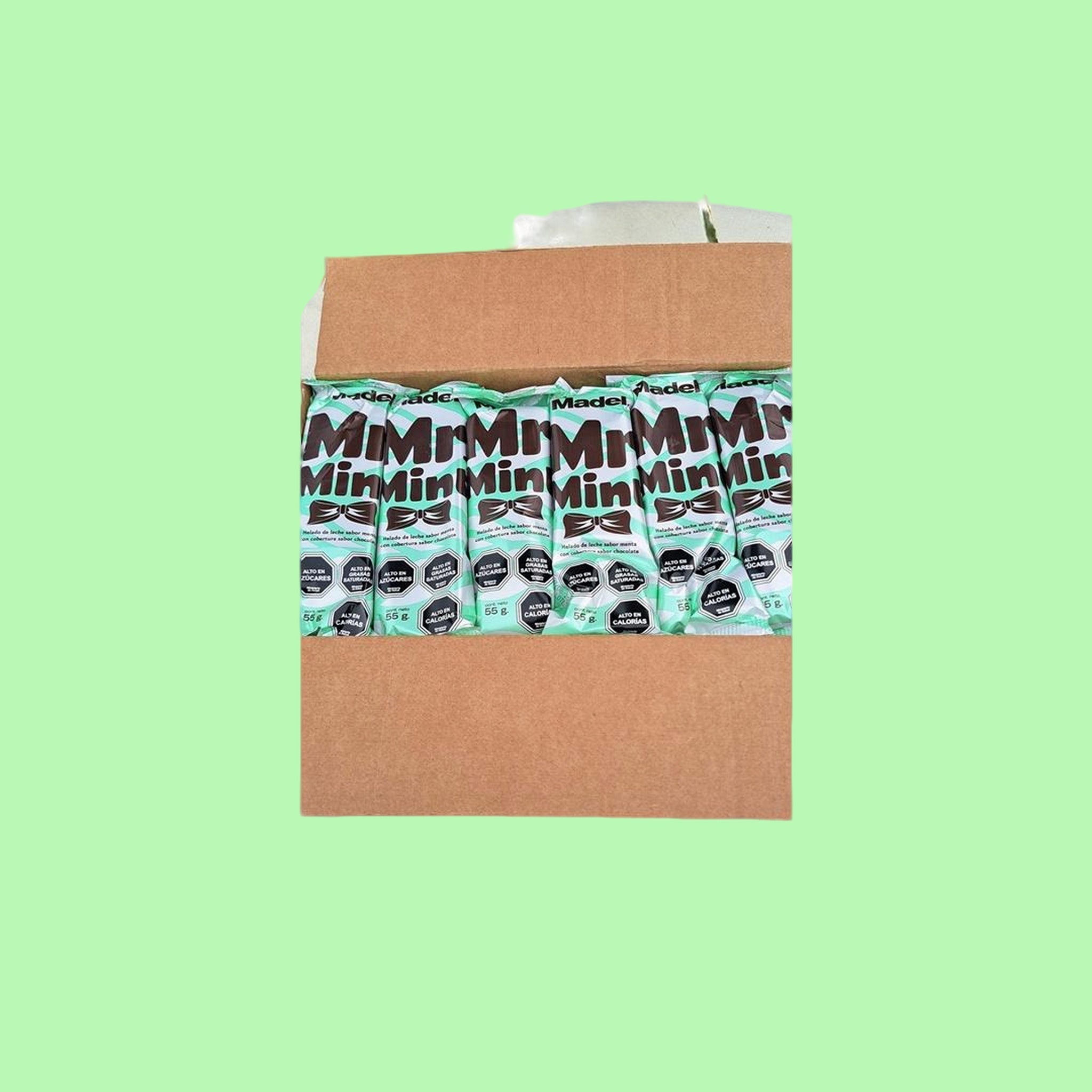 Paleta de Helado MR Mint/ 55g/ 30 unidades