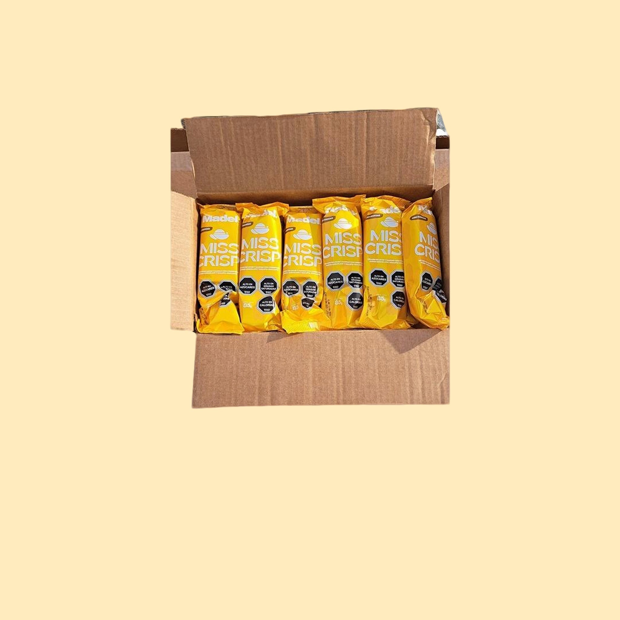 Paleta MR Crispi 85g/ 30 Unidades/  Leche y Manjar con Cobertura de Chocolate y Galleta Crocante
