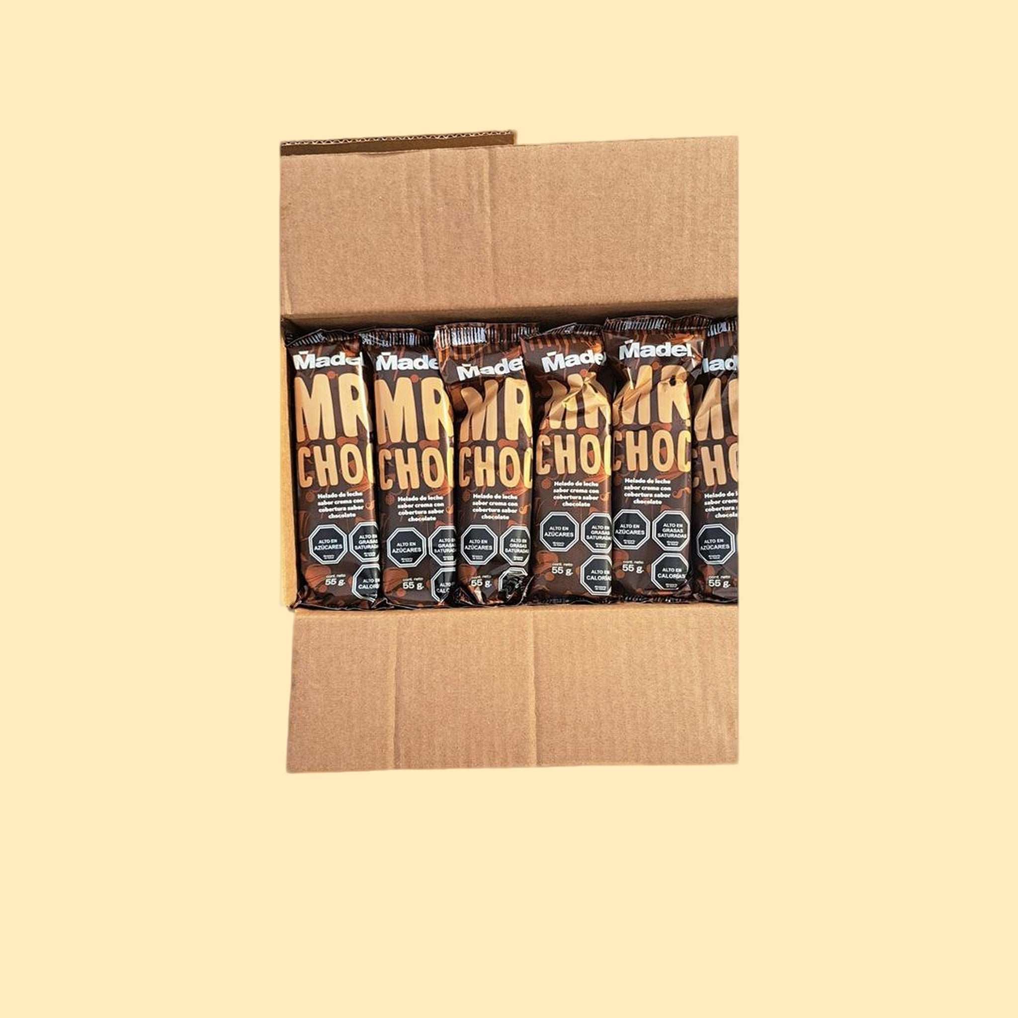 Paleta de Leche Mr. Choc. / 55 gramos / 30 unidades