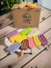 Caja de Paletas Especial Mixta Leche/ 48 paletas / Vainilla, lúcuma, frutilla, Coco, mango, frutos del bosque, chocolate, arroz con leche, plátano, arándano, tres leches, Pistacho, mora y manjar .